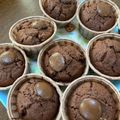 鼻☆まつ's cooksnap of when they made 我が家の♡ＨＭで濃厚チョコチップマフィン.