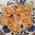 メイプル⌘'s cooksnap of when they made BBQにもワンタンの皮でお洒落カップピザ.