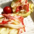 yu🐓's cooksnap of when they made じゃがいものカニカマ＆チーズ焼き.
