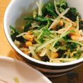 ほのぼのいっこ's cooksnap of when they made 簡単美味♪水菜と人参と天かすナムル.