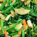ぎんの助's cooksnap of when they made ホウレン草と山芋、キノコのコンソメ炒め.