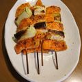 赤い彗星のコックさん's cooksnap of when they made おつまみに！鮭ハラスの串焼き★ネギマ？.