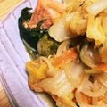 harugon☆'s cooksnap of when they made 鮭のちゃんちゃん焼き　味噌ダレだよ.