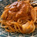 cook☆mi's cooksnap of when they made ほたてとエビのトマトクリームパスタ.