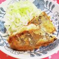 mana1020。's cooksnap of when they made 揚げないとんかつ風なさわら(覚書).