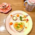 ☆★しろくまさん★☆'s cooksnap of when they made 離乳食！ひな祭りプレート.