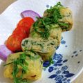 ＊＊ラテ＊＊'s cooksnap of when they made しそとしらすの玉子焼き.
