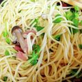 ちかﾁｬﾝ☆'s cooksnap of when they made 麺つゆ小さじ２！和風パスタお弁当用♡.