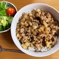 ひろ0922's cooksnap of when they made シャキシャキ蓮根&椎茸のそぼろ丼.