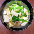 猪木の単身赴任メシ's cooksnap of when they made 【簡単】小松菜としめじ、とうふの卵とじ煮.