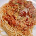 ppio's cooksnap of when they made カニ缶で作るトマトソースパスタ.