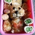 kanakomami's cooksnap of when they made キャラ弁＊ｽｰｼﾞｰｽﾞｰ☆ﾌﾞｰﾌ弁当.