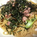 海ちゃん大好き♡'s cooksnap of when they made 簡単☆きのことベーコンの和風パスタ.