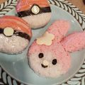 takara☆1209's cooksnap of when they made ピンクのご飯♡キャラ弁♡デコ弁に♡.
