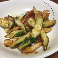 kaoleee's cooksnap of when they made ◆５分レシピ　きゅうりとちくわの炒め物◆.