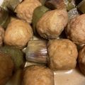 んりおか's cooksnap of when they made 肉だんごとなすの煮物.