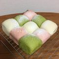さっちゃん←元こ茄子's cooksnap of when they made 三色節句ちぎりパン（ＨＢ使用）.