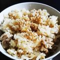 クックD9CADA☆'s cooksnap of when they made 豚塩ねぎ炊き込みご飯。.