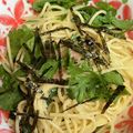 ＊なみへい＊'s cooksnap of when they made ＊春菊と明太子のクリームパスタ＊.