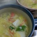 まゆみきママ's cooksnap of when they made トロトロ～♪カニカマ豆腐卵スープ.