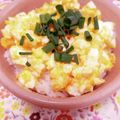 hitomi♪＊'s cooksnap of when they made 簡単♡朝食、ランチに♡ミニ丼♡卵ごはん♡.
