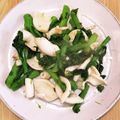カプチーナ！'s cooksnap of when they made 菜花とイカのオイスターソース炒め.