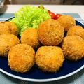 ノラ2501's cooksnap of when they made 余ったミートソースでシチリア風コロッケ.