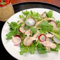 ルぴあ's cooksnap of when they made 春菊と鶏むね肉のサラダ.