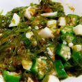 honey19's cooksnap of when they made ネバネバオクラサラダ.
