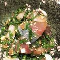 おじ☆さん's cooksnap of when they made アジの梅しそ和え～カルパッチョ風～.