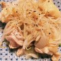 かにゃたろう's cooksnap of when they made 鶏ももともやしのねぎ塩蒸し.