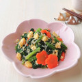 Newチヨコっと♪'s cooksnap of when they made 鉄分補給!小松菜としらすと卵の生姜和え.