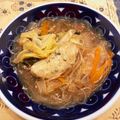 Zelie's cooksnap of when they made 10分で完成！鶏だんごと白菜の春雨煮.