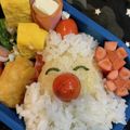 tmm1205K's cooksnap of when they made クリスマスサンタさん弁当★簡単！キャラ弁.