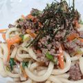 yukoko☆'s cooksnap of when they made 焼きうどん　すき焼き風味.