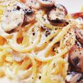 Kaoru♡♡♡'s cooksnap of when they made 簡単 本格 濃厚パスタ カルボナーラ♡.