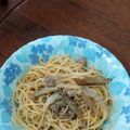 ケンチャナヨ～'s cooksnap of when they made 【話題入り】豚肉と牛蒡の和風パスタ.