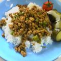 はっぴーはりぼ's cooksnap of when they made ✿カレーそぼろdeそうめん✿.