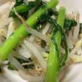 わんあみ's cooksnap of when they made 春菊ともやしのナムル.