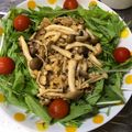 ☆ayami☆26's cooksnap of when they made ＊水菜の簡単きのこドレッシングサラダ＊.