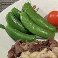 えそそそ's cooksnap of when they made レンジでチン！スナップえんどうの塩茹で.