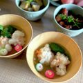 たべものにっき　tabemono's cooksnap of when they made ぷりっぷりエビ団子のお吸い物.