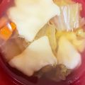Hightea1's cooksnap of when they made どこか懐かしい♡和風チーズコンソメスープ.