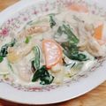 hanemakoo's cooksnap of when they made 簡単！チキン＆ほうれん草のクリーム煮！.