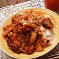 aaari0055's cooksnap of when they made 簡単♡美味しすぎる豚キムチ焼きそば♡.