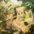 ☆ドキンちゃん☆”'s cooksnap of when they made 餃子の皮とワカメのシャンタンスープ.