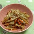赤い電話's cooksnap of when they made きんぴらごぼうとにんじん.
