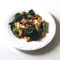 nana_tenjo's cooksnap of when they made 旬☆ちぢみほうれん草とベーコン卵炒め.
