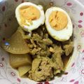 L9OUN0☆'s cooksnap of when they made ＊節約＊レンジで＊豚こまと大根のカレー煮.