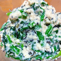 ちーまぐ's cooksnap of when they made ほぼ混ぜるだけ☆ちぢみほうれん草の白和え.